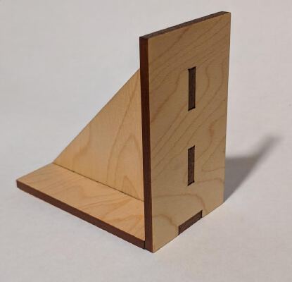 Bracket for .130 stock made for laser cutting | 3d print model
