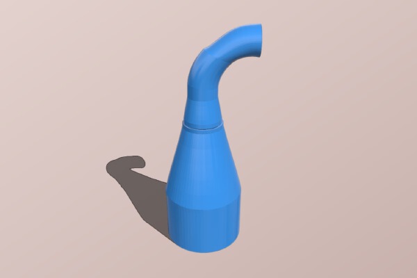 Flexible attachment for vacuum cleaner | 3d print model