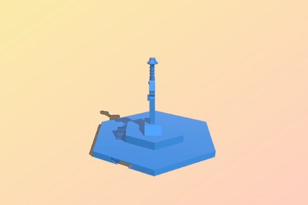 Bowman Master Sword in Time Pedestal LED lamp | 3d print model