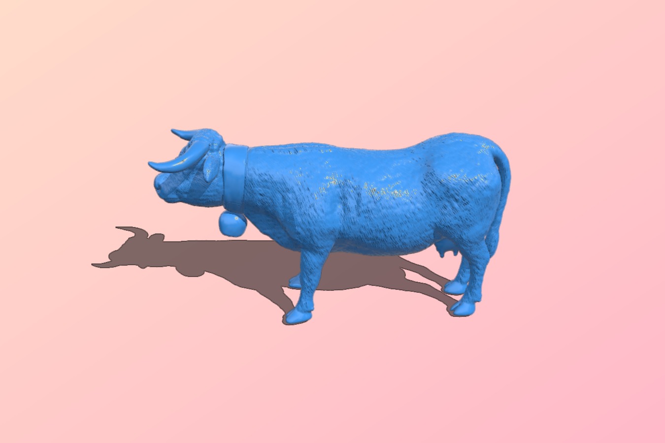 Scanned cow
