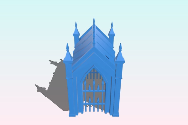 small mausoleum - terrain | 3d print model