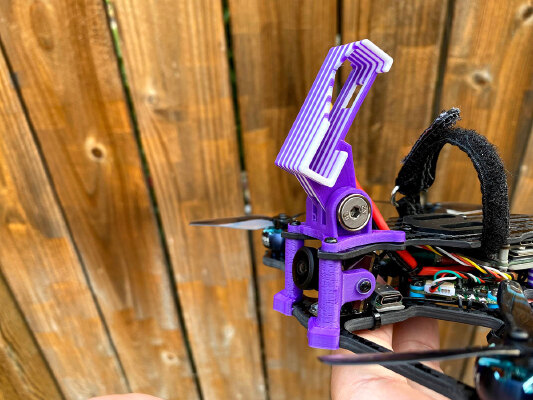 Emax Babyhawk II HD Caddx Vista Antenna Immortal T Holder and GoPro Lite Mount | 3d print model