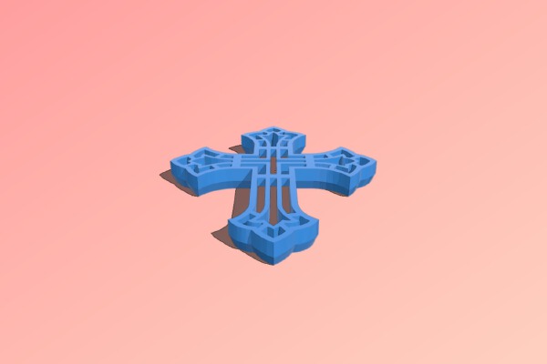 3D Cross Cookie Cutter | 3d print model