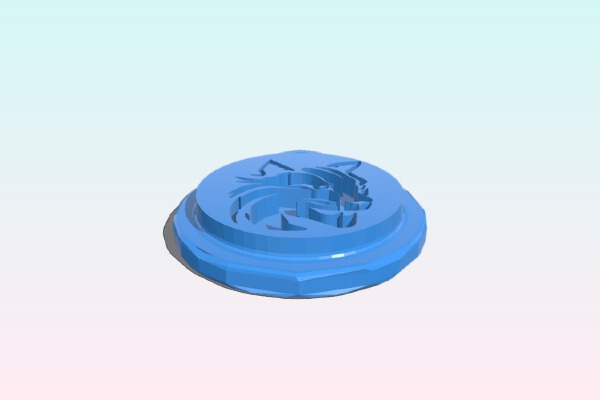 Penn college logo | 3d print model