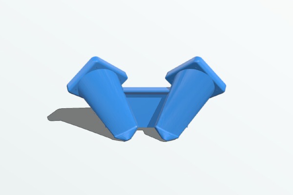  Another Dual  Extruder fan duct  for Geeetech I3 Pro C Dual extruder | 3d print model