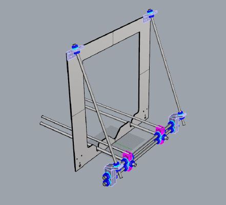 Prusa i3 Rework frame upgrade | 3d print model