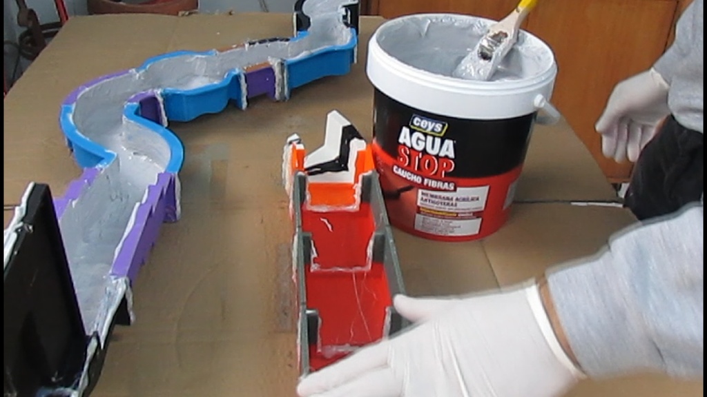 rio para el belén o rio para maqueta modular