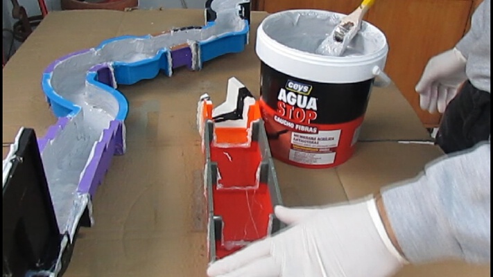 rio para el belén o rio para maqueta modular | 3d print model