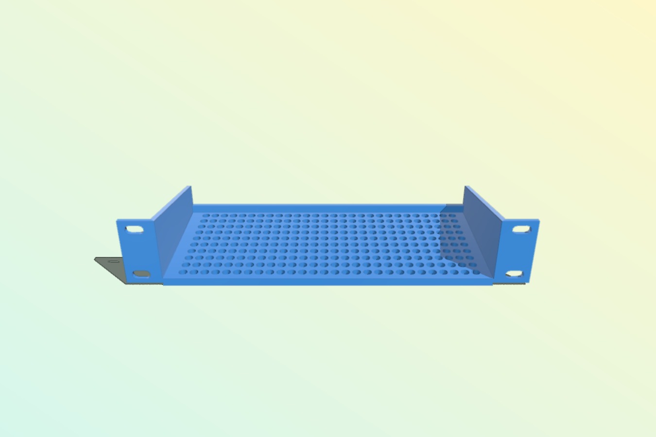 Unifi switch ventilated shelf for 10 inch rack