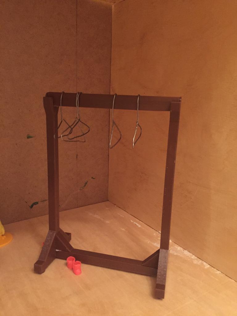 Doll furniture. Stand for Hangers.