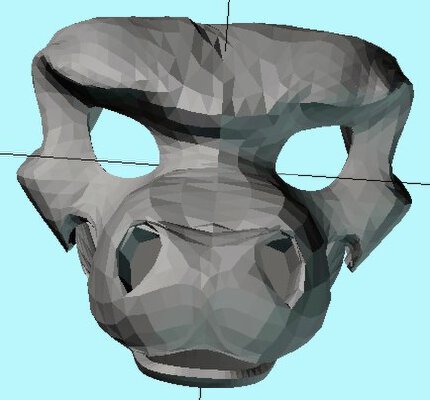 Puppet head base - version 38 - Dragon | 3d print model