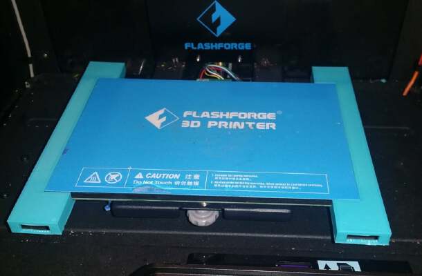 FlashForge New Creator Pro - Bed Extender - Sized for 8 x 10 Plexiglass | 3d print model