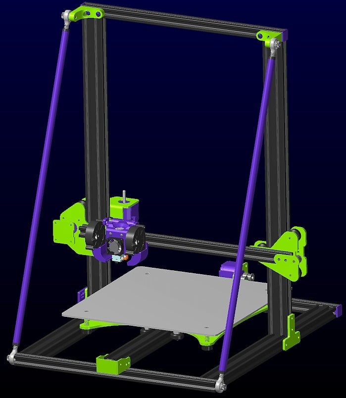 CR-10 Frame Bracing - No -Z- Travel Loss Design