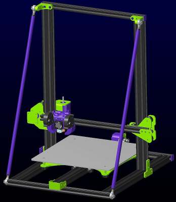 CR-10 Frame Bracing - No -Z- Travel Loss Design | 3d print model