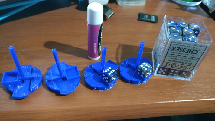 SW Armada squadron base for 6 side dice | 3d print model