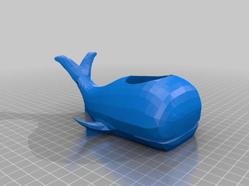 Whale Candle Holder (printability tweaks)