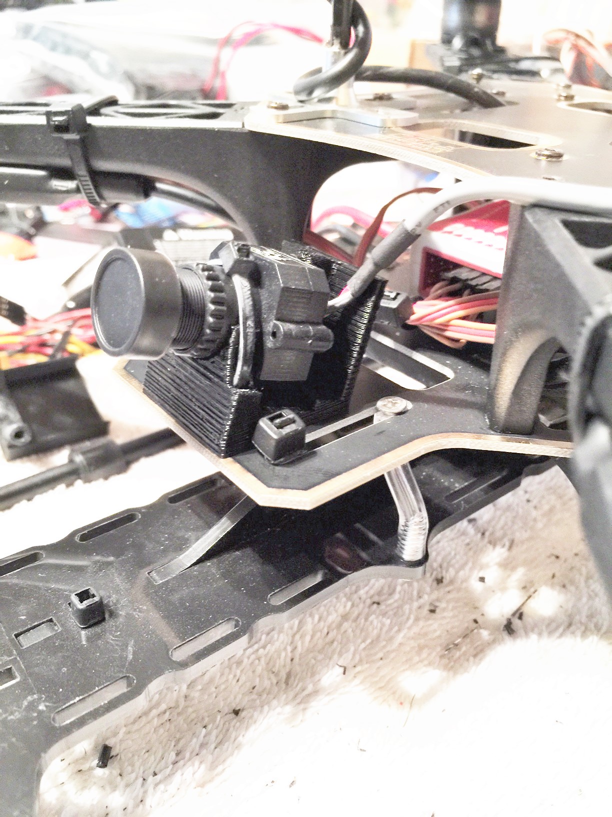 Angled camera mount