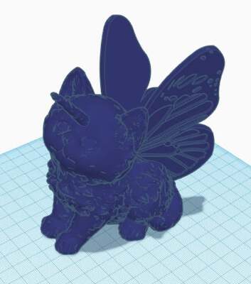 Unicorn Kitten Butterfly | 3d print model