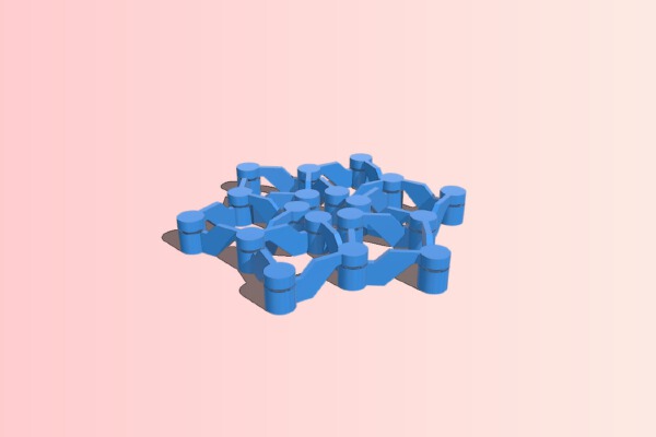 Print in Place Expanding Circular Linkage | 3d print model