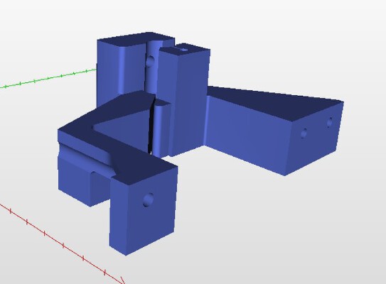 Ormerod 2 Z-lower mount | 3d print model