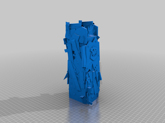 Ork Scrap Tower and Mech shop | 3d print model
