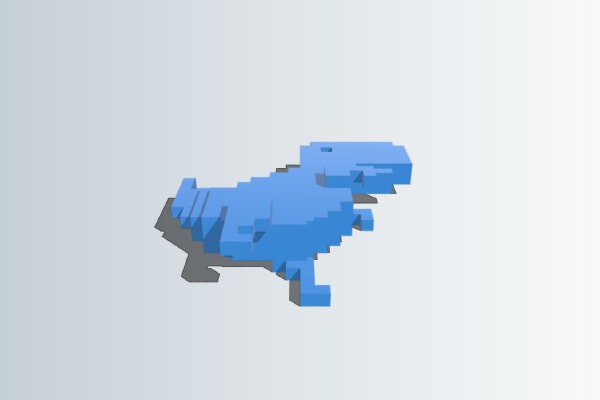 Googles T-Rex | 3d print model