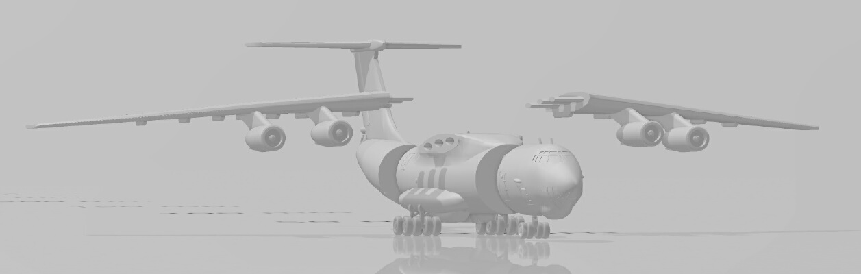 1_285 Ilyushin IL-76 transport aircraft | 3d print model