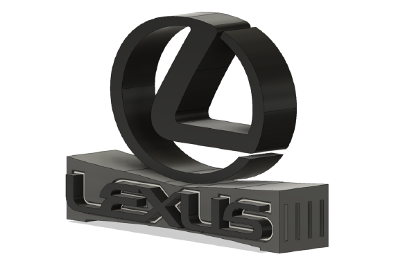 Lexus Desk Stand | 3d print model