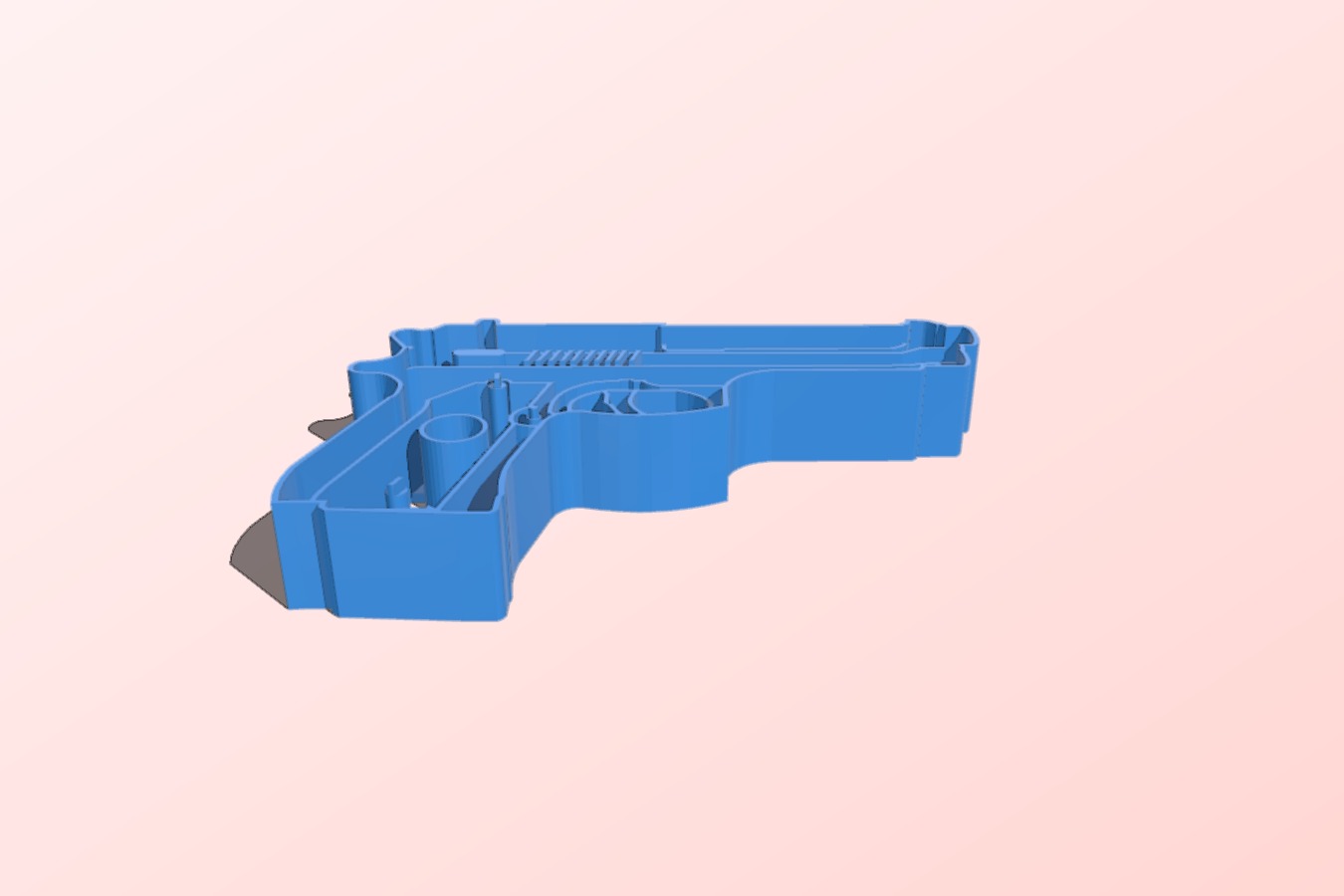 Small Beretta Hand Gun Cookie Cutter