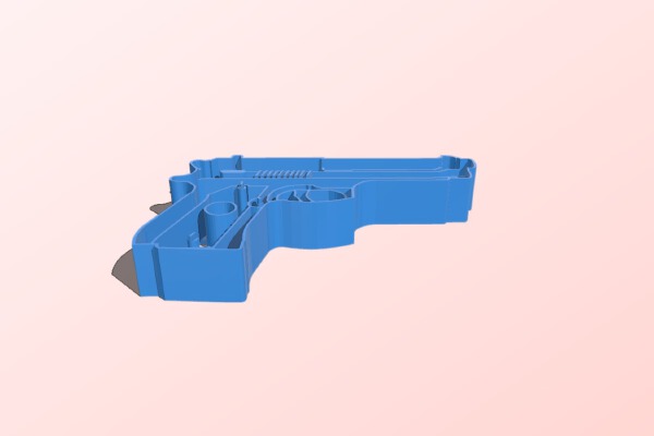 Small Beretta Hand Gun Cookie Cutter | 3d print model