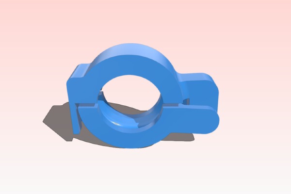 Scalable One-Piece-Printable Circular Clamp (for cable, rods, ...) | 3d print model
