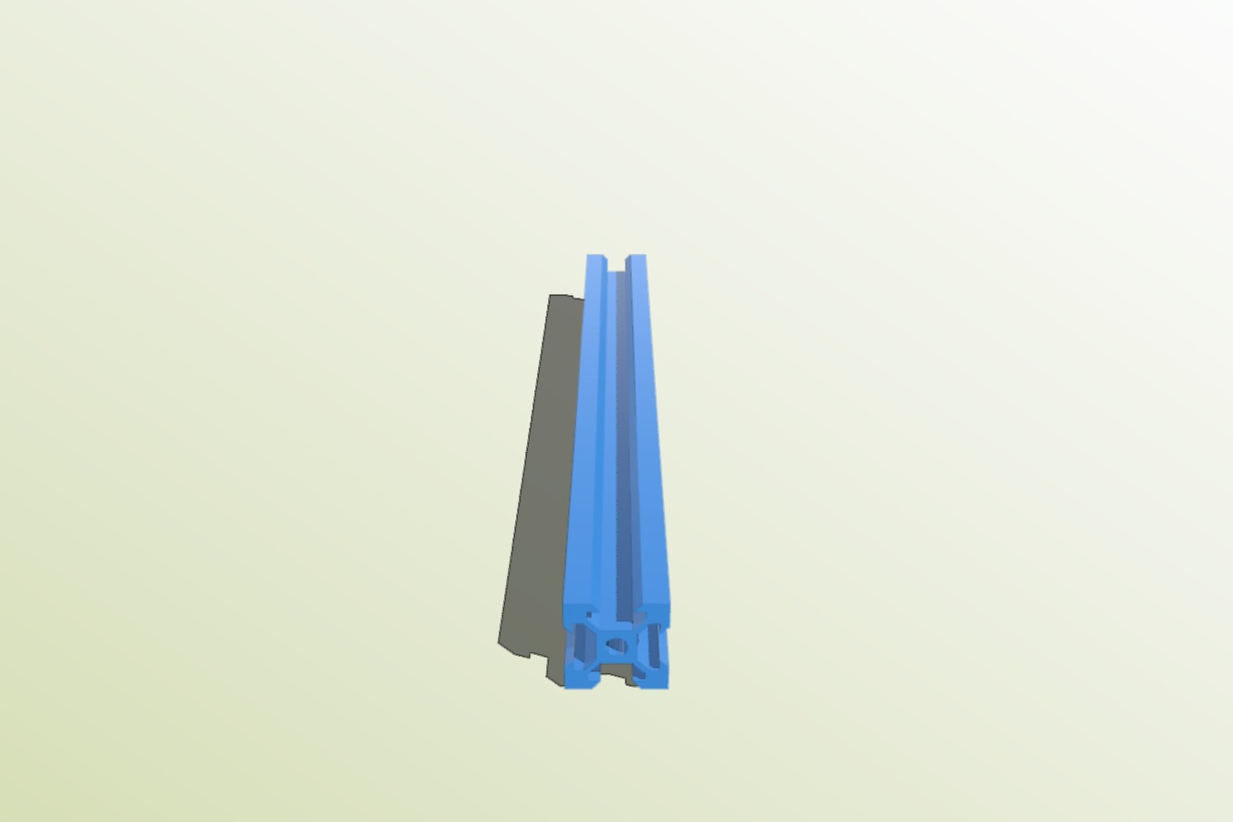 2020 V-Slot Aluminium Extrusion Profile - Low Poly Model for your Prototypes