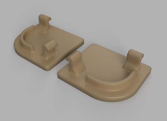 VW Corrado Speedometer Corner Covers HD | 3d print model