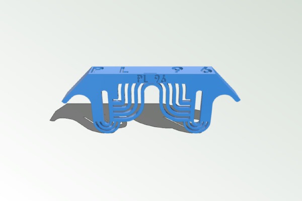 250 Quadcopter _ Nighthawk 250 RGB LED BACK Strip Holder | 3d print model