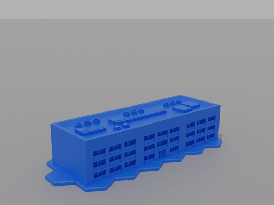 6mm Residential Tower 4B - Hexed and Hexless | 3d print model