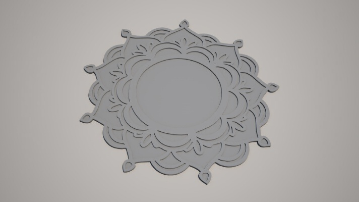 mandala easy print | 3d print model