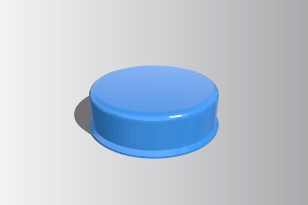 Standard Wide Neck PET Bottle Neck and Cap (34.7mm) | 3d print model