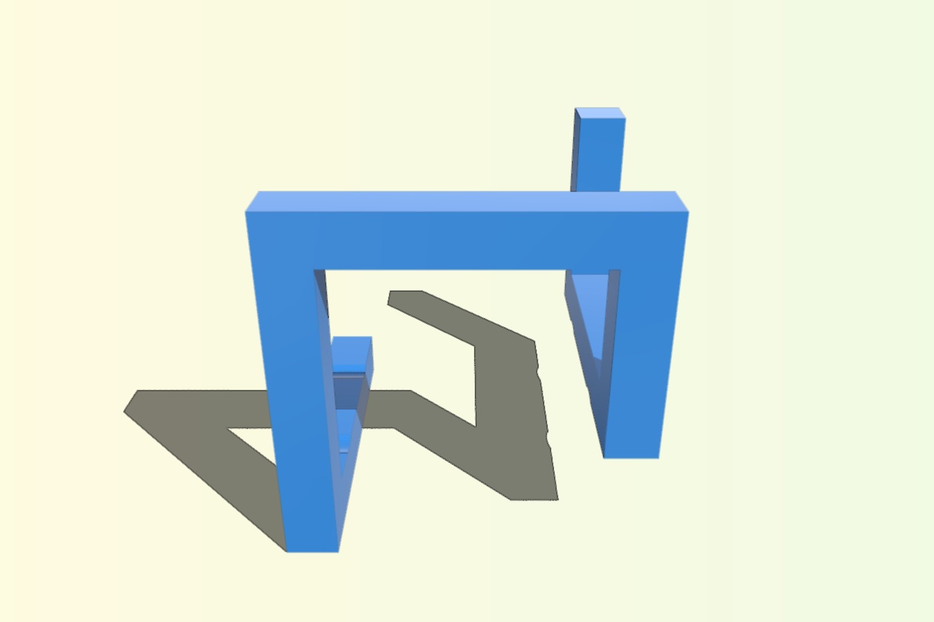 Wannabe cube chopstick holder