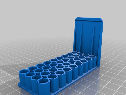 Hex Bit Storage Box for 50 mm 1_4" Hex Bits | 3d print model