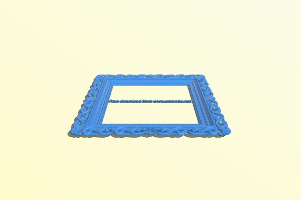 Picture frame or mirror | 3d print model