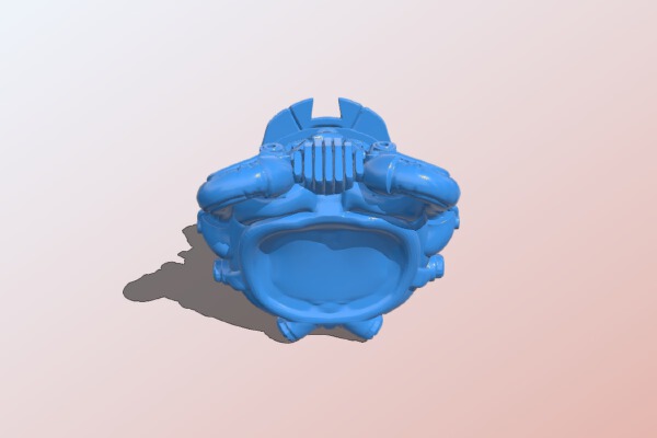 Cyberpunked Stromtrooper helmet | 3d print model