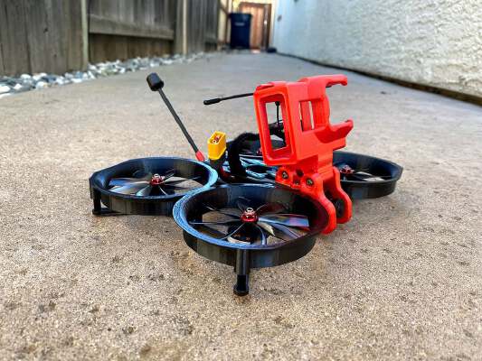 Slammed Shendrone Squirt v2 Mini Ducts - GoPro 5_6_7 Mount - Caddx Vista - Nebula Pro Antenna Mount | 3d print model