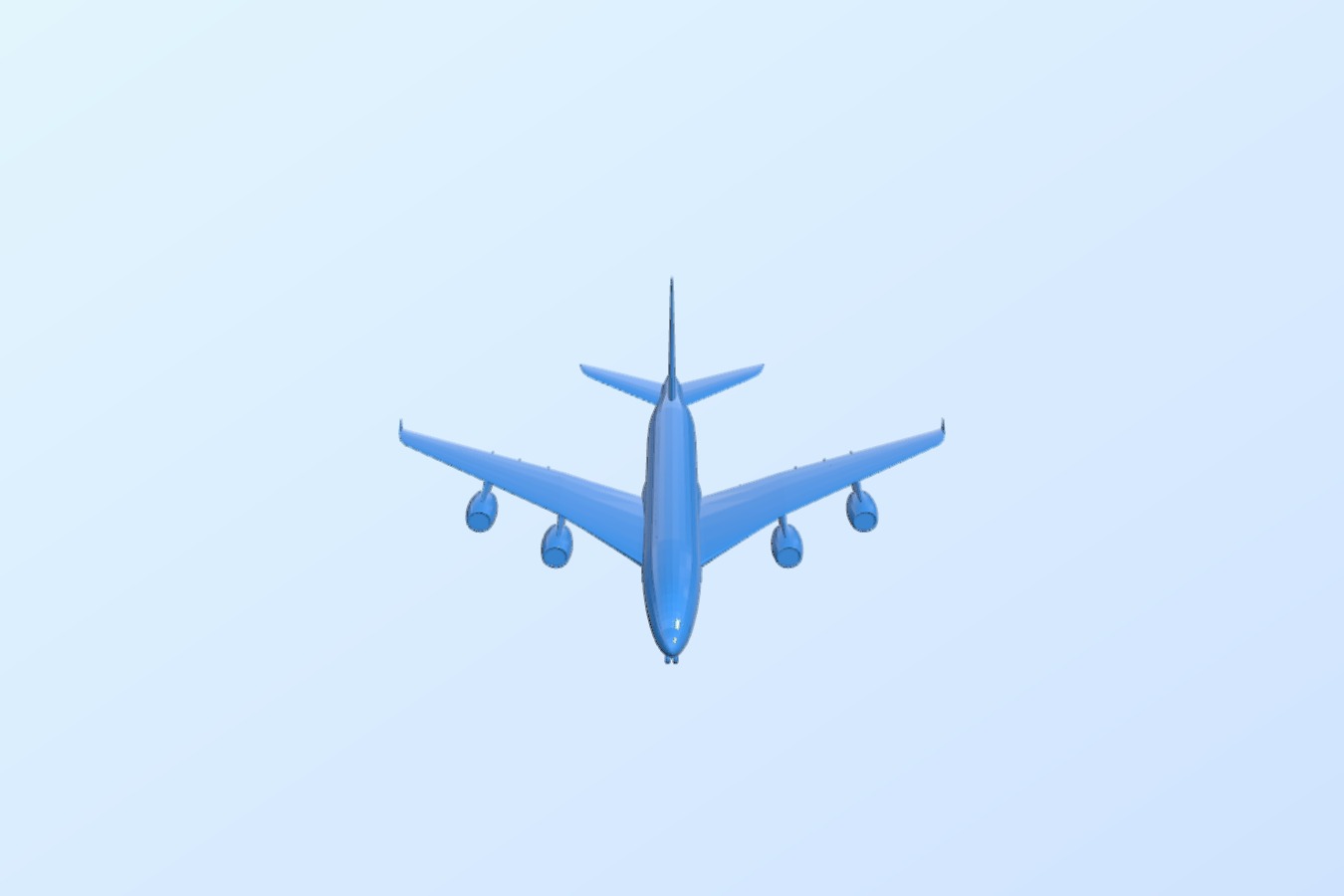 Airbus A380 model (fixed shells)