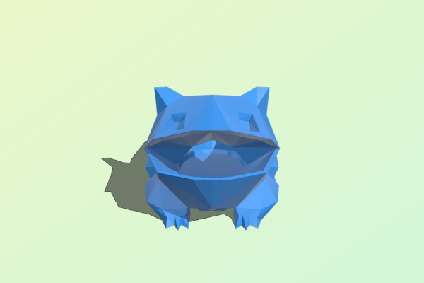 Low Poly Bulbasaur Watering Planter | 3d print model