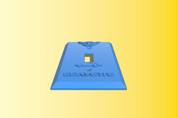 Corvette lightswitch | 3d print model