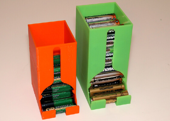Battery Dispenser Box for AA and AAA batteries | 3d print model
