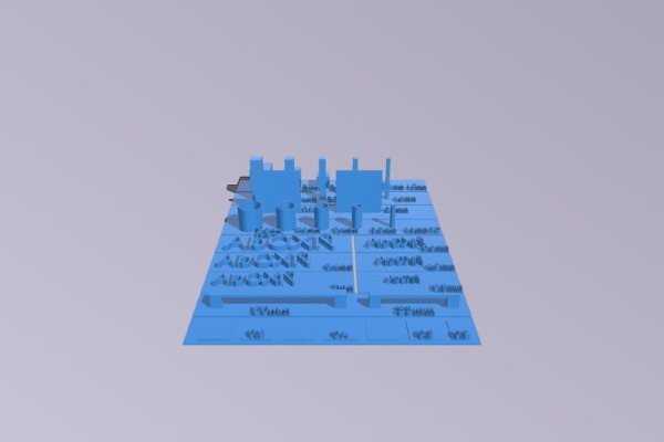 minimum size tests plus info text ( Original by: cmuscata ) | 3d print model