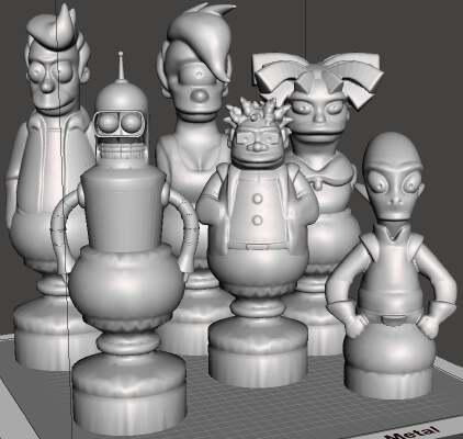 Futurama Chess Set | 3d print model