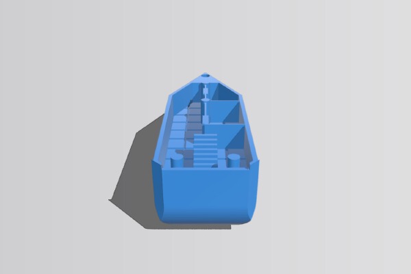 Modular 28mm Scale Ships ~ Prison & Patrol | 3d print model