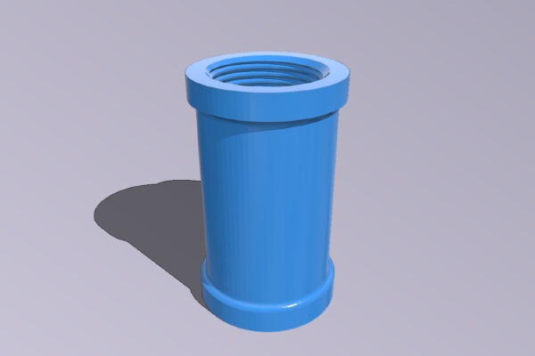 3_4" npt Tee | 3d print model